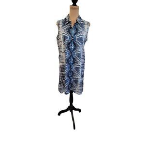 Mushka By Sienna Rose X-Long Sleeveless Shirt dress In a Medium